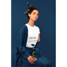 Schwarz-weiße Monogramm-Initittien Name minimalist