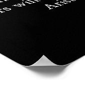 Schwarz-weiße Motivierend FREEDOM Bald Eagle Poste Poster (Ecke)