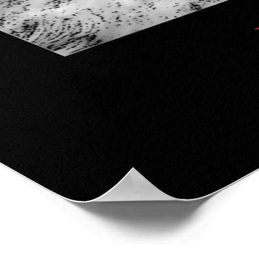 Schwarz-weiße Motivierend Freiheit Wolf Poster Pri (Ecke)