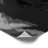 Schwarz-weiße Motivierend Führungsrolle Poster (Ecke)