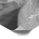 Schwarz-weiße Motivierend Führungsrolle Poster (Ecke)