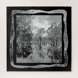Schwarz-weiße Murray-Fotografie-Reflektionen Puzzle