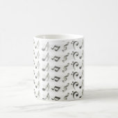 Schwarz-weiße Musiknoten Kaffeetasse (Mittel)
