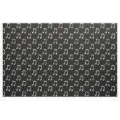 Schwarz-weiße Musiknotizen Stoff (Fat Quarter (45,7 x 55,9 cm))