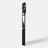 Schwarz-weiße Musikszene - Song Pop Tree Case-Mate iPhone Hülle (Rückseite / Rechts)