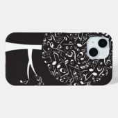 Schwarz-weiße Musikszene - Song Pop Tree Case-Mate iPhone Hülle (Rückseite (Horizontal))