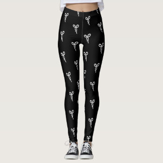 Schwarz-weiße Muster-Leggings für spielerische Bög Leggings