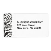 Schwarz-weiße Muster Streifen modern Zebra (Vorne)