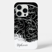 Schwarz-weiße Namensskripte Case-Mate iPhone Hülle (Rückseite)