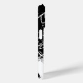 Schwarz-weiße Namensskripte Case-Mate iPhone Hülle (Rückseite / Rechts)