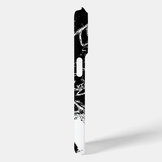 Schwarz-weiße Namensskripte Case-Mate iPhone Hülle (Rückseite / Rechts)