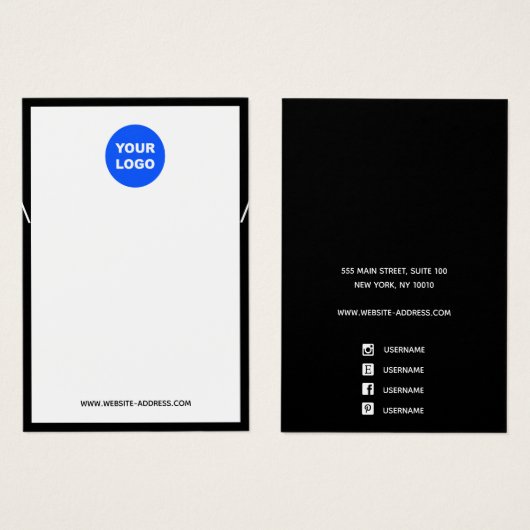 Schwarz-weiße Netzwerkdarstellung für Add-Logo (Vorne & Hinten)