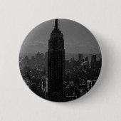 Schwarz-weiße New York City Button (Vorderseite)