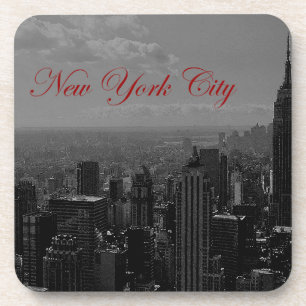 Schwarz-weiße New York City Getränkeuntersetzer