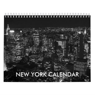 Schwarz-weiße New York City Kalender