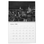 Schwarz-weiße New York City Kalender (Jan 2026)