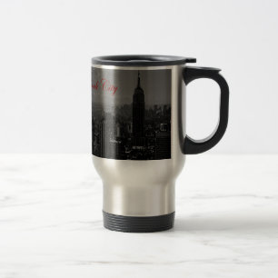 Schwarz-weiße New York City Reisebecher
