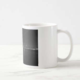 Schwarz-weiße New York City Skyline Kaffeetasse