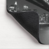 Schwarz-weiße New York City Skyline Mousepad (Ecke)