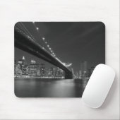 Schwarz-weiße New York City Skyline Mousepad (Mit Mouse)