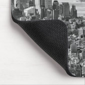Schwarz-weiße New York City Skyline Mousepad (Ecke)