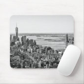 Schwarz-weiße New York City Skyline Mousepad (Mit Mouse)