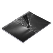 Schwarz-weiße New York City Skyline Notizblock (Linke Seite)