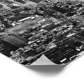 Schwarz-weiße New York City Skyline Poster (Ecke)