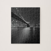 Schwarz-weiße New York City Skyline Puzzle (Vertikal)