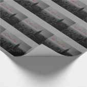 Schwarz-weiße New Yorker Geschenkwrap Geschenkpapier (Ecke)