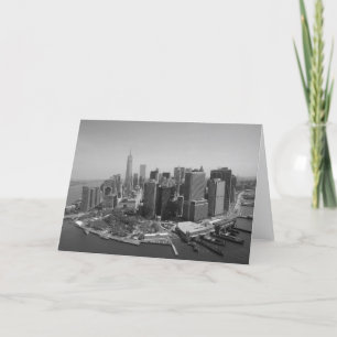 Schwarz-weiße New Yorker Skyline Karte