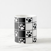 Schwarz-weiße Niedliche Windows-Paarung Kariert Kaffeetasse (Mittel)