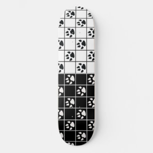Schwarz-weiße Niedliche Windows-Paarung Kariert Skateboard