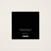 Schwarz-weiße Ohrenanzeige für benutzerdefinierte (Rückseite)