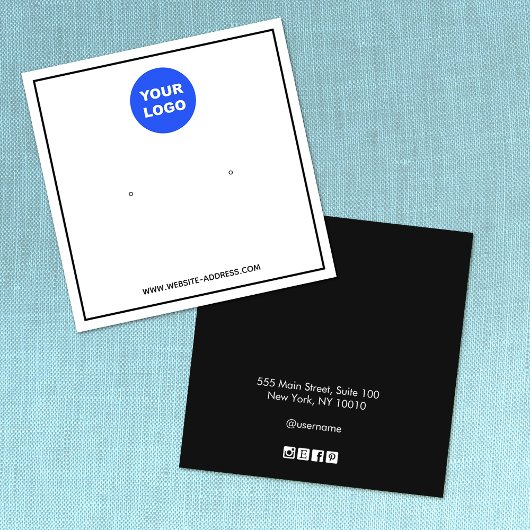 Schwarz-weiße Ohrenanzeige für benutzerdefinierte