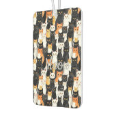 Schwarz-weiße Orangenkatzen Autolufterfrischer (Links)