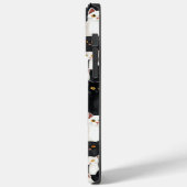 Schwarz-weiße Orangenkatzen Case-Mate iPhone Hülle (Rückseite / Links)