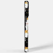 Schwarz-weiße Orangenkatzen Case-Mate iPhone Hülle (Rückseite / Rechts)