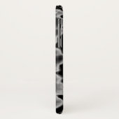 Schwarz-weiße Orchideenmalerei tropisch Case-Mate iPhone Hülle (Hinten/Links)