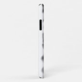 Schwarz-weiße Orchideenmalerei tropisch Case-Mate iPhone Hülle (Hinten/Rechts)