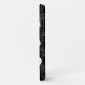 Schwarz-weiße Orchideenmalerei tropisch Case-Mate iPhone Hülle (Hinten/Links)