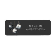 Schwarz Weiße Ornamente Minimalistischer Weihnacht
