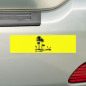 Schwarz-weiße Palmen Autoaufkleber (Auf Auto)