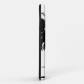 Schwarz-weiße Palmen Silhouette Case-Mate iPhone Hülle (Hinten/Rechts)