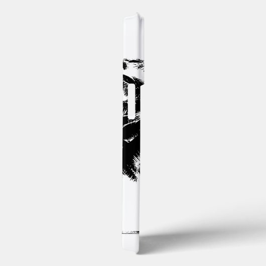 Schwarz-weiße Palmen Silhouette Case-Mate iPhone Hülle (Rückseite / Rechts)