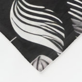 Schwarz-weiße Pastel Zeichne Weihnachtsfeiertag Fleecedecke (Ecke)