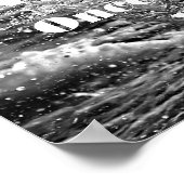 Schwarz-weiße Pferde Motivierend No Limits Artwork Poster (Ecke)