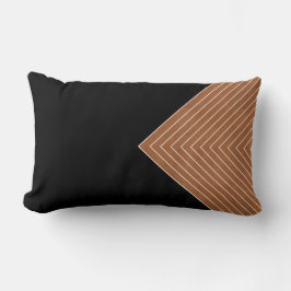 Schwarz-weiße Plätze für Sattel-Tan Lendenkissen