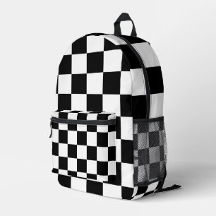 Schwarz-weiße Plätze modern Bedruckter Rucksack