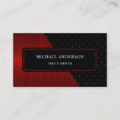 Schwarz-weiße Polka Dot Monogram aus benutzerdefin Visitenkarte (Vorderseite)